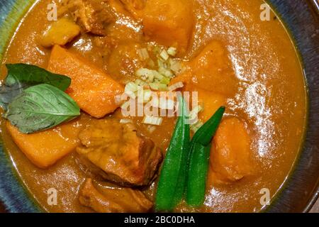 Traditional Vietnamese beef brisket and lemongrass dish Stock Photo