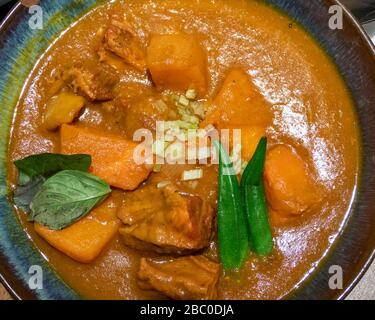 Traditional Vietnamese beef brisket and lemongrass dish Stock Photo