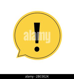 Exclamation mark icon vector. Attention sign symbol. Warning alert icon. Stock Vector