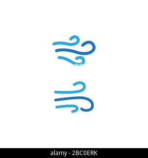 wind blow vector design illustration Stock Vector
