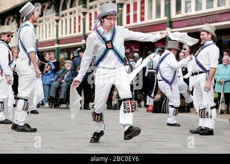 Darlington Morris Dancing Festival, County Durham, UK. 14/4/2018. Photograph by Stuart Boulton. Stock Photo