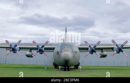 Lockheed Martin Hercules C130K Mk3, XV202 at RAF Cosford Museum Stock Photo