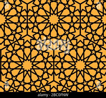 Morocco traditional rich, golden, luxury, premium pattern. Stock Vector