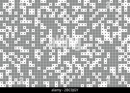 Abstract black and gray square pattern minimal artwork design background. Use for ad, poster, artwork, template design, print. illustration vector Stock Vector