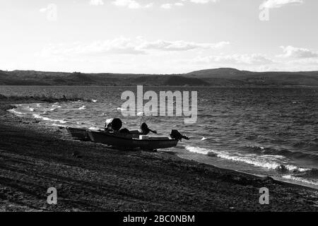 Landscape wives Bracciano lake, Anguillara Sabazia Lake (Rome) Italy Stock Photo