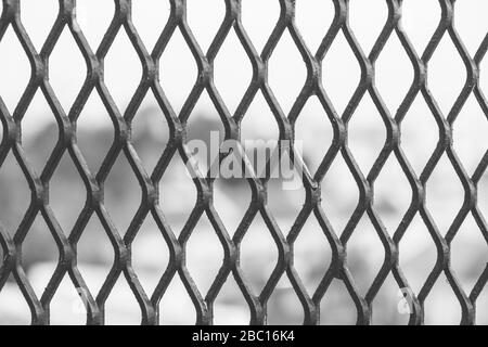 Grating Iron pattern with blur background Stock Photo