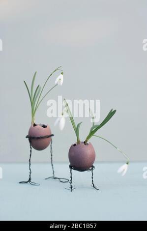 Germany, Studio shot of handmade Easter decorations Stock Photo