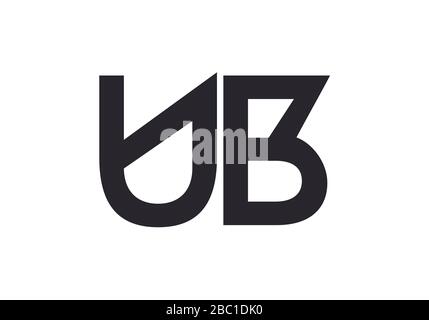 U B Initial Letter Logo design vector template, Graphic Alphabet Symbol for Corporate Business Identity Stock Vector