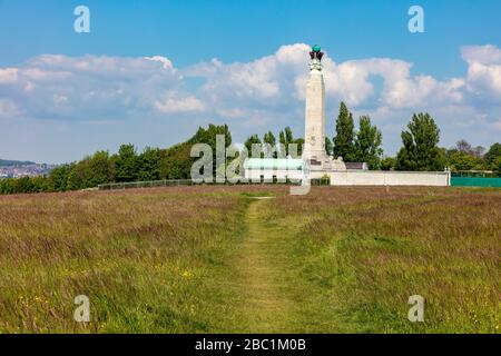 Chatham Naval Memorial on the Great Lines Heritage Park between Chatham and Gillingham in the Medway Towns, Kent, UK Stock Photo