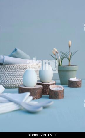 Germany, Studio shot of handmade Easter decorations Stock Photo
