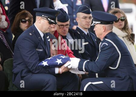 Graveside service for U.S. Air Force Maj. Candice Ismirle (30582817460).