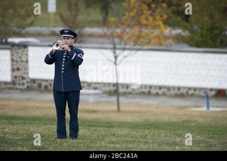 Graveside service for U.S. Air Force Maj. Candice Ismirle (30248601053).