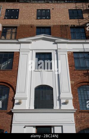 Victorian Warehouse Refurbishment at Stanley House Studios, Stanley Gardens, East Acton, Shepherds Bush, London, W3 Stock Photo