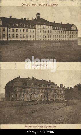 Großenhain, Sachsen - Fliegerkaserne; Kasino und Wirtschaftsgebäude Stock Photo