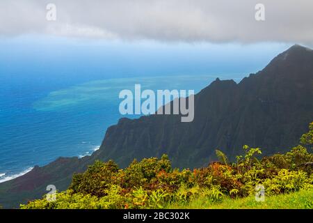 Na Pali Coast, Kauai Stock Photo