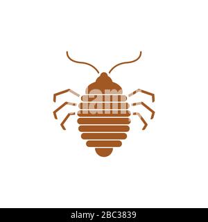 Bed bug icon. bedbug sign. chinch vector illustration Stock Vector