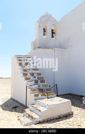 Chapel, Fortaleza de Sagres, Fort of Henry the Navigator, Sagres, Algarve, Portugal Stock Photo