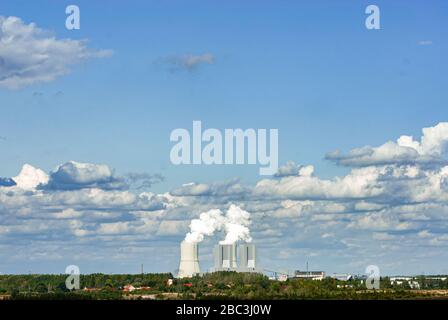 Böhlen, Germany, 09-082008, Lippendorf lignite power plant Stock Photo