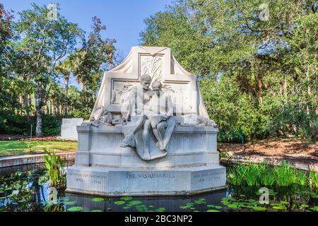 The Visionaries Sculpture in Brookgreen Gardens in South Carolina. Stock Photo