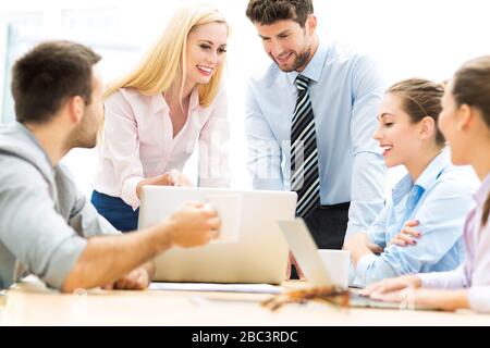 Business people working together Stock Photo