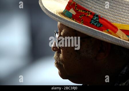 Ellis Marsalis, legendary and bebop and jazz pianist. With son Delfeayo. Stock Photo