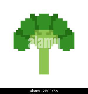 Pixel art icon. Pixel art vegetables icon. Cute pixel vegetables. 8 bit ...