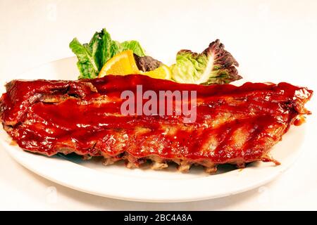 Barbeque beef ribs, by James D Coppinger/Dembinsky Photo Assoc Stock Photo