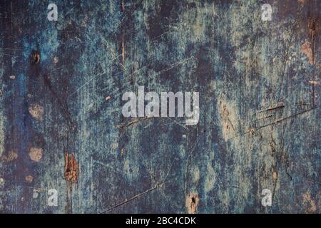 Grunge blue iron texture background Stock Photo