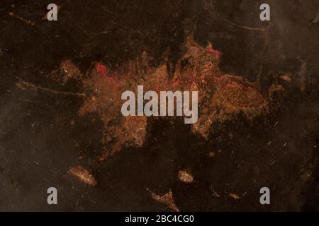 Dark rustic metallic texture with scratches for background Stock Photo