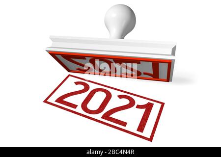 Calendar For 2021 On White Background Stock Photo Alamy