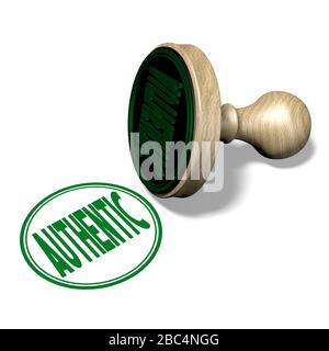 Certified Stamp. Wooden Round Stamper and Stamp with Text Certified on  White Background. 3d Illustration. Rubber Stamp Stock Illustration -  Illustration of render, seal: 180028685