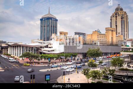 Johannesburg, South Africa 18th February - 2020: Train station and transport hub in city centre. Stock Photo