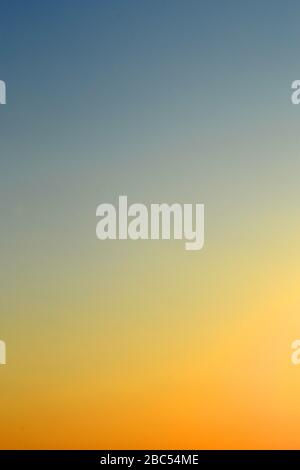 Color gradients from light to shadow, from orange to blue Stock Photo