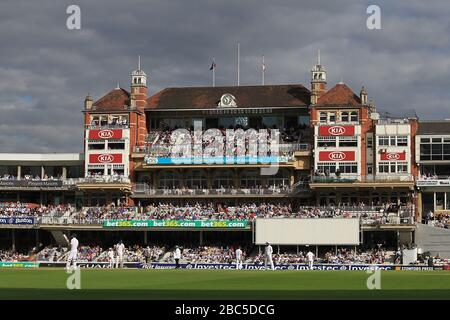 General view of action from the first day in the first test match between England and South Africa Stock Photo