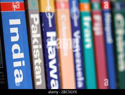 Lonely Planet travel guides. Books written in Italian. Milan, February 7th,  2019 Stock Photo - Alamy