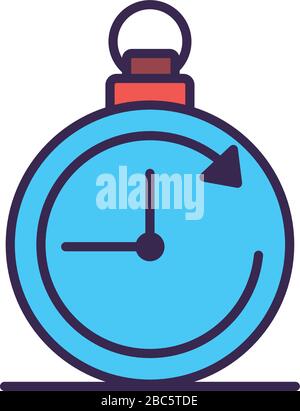 timer chronometer counter line and fill style Stock Vector Image & Art ...