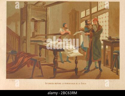 JOHANNES GUTENBERG (c 1400-1468) German inventor of the printing