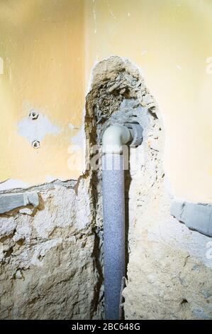 construction site, family house, bathroom, reconstruction, renovation, on April 1st, 2020. (CTK Photo/Libor Sojka) Stock Photo