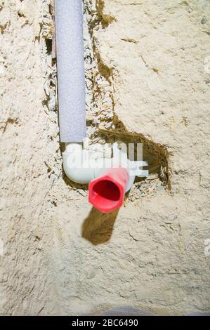 construction site, family house, bathroom, reconstruction, renovation, on April 1st, 2020. (CTK Photo/Libor Sojka) Stock Photo