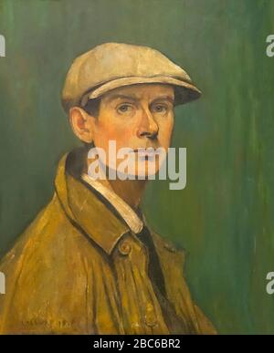 Self-portrait, L S Lowry,  1925 Stock Photo
