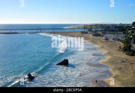 Newport Beach near Los Angeles california in the afternoon Stock Photo