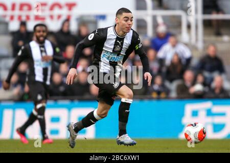 Miguel Almiron of Newcastle United - Newcastle United v Burnley, Premier League, St James' Park, Newcastle upon Tyne, UK - 29th February 2020  Editorial Use Only - DataCo restrictions apply Stock Photo