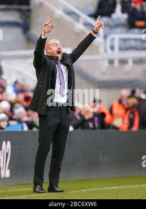 Manager of Burnley, Sean Dyche - Newcastle United v Burnley, Premier League, St James' Park, Newcastle upon Tyne, UK - 29th February 2020  Editorial Use Only - DataCo restrictions apply Stock Photo