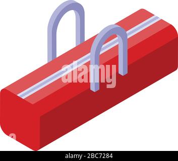 Croquet sport bag icon, isometric style Stock Vector