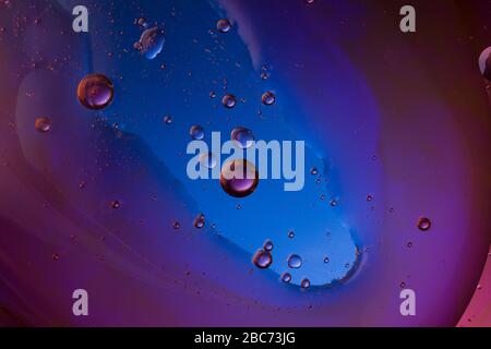 Abstract Violet Purple Liquid Background. Close Up Stock Photo