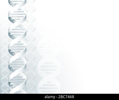 DNA Double Helix Molecule Background Stock Vector