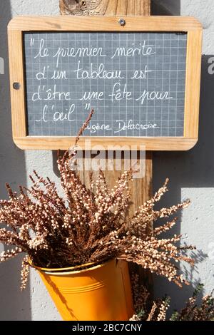 Citation D Eugene Delacroix Saint Gervais Les Bains Haute Savoie France Stock Photo Alamy