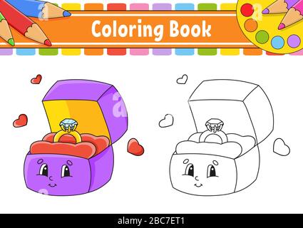 open box coloring page