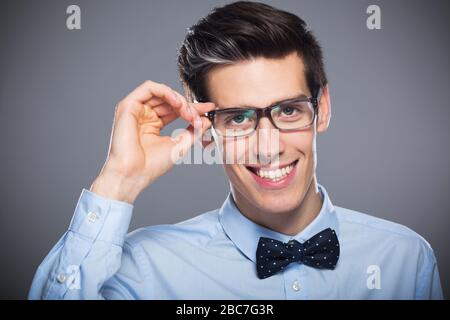 Young man smiling Stock Photo