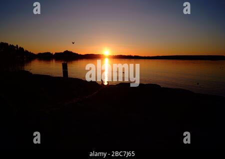 Sunrise in Asker Stock Photo